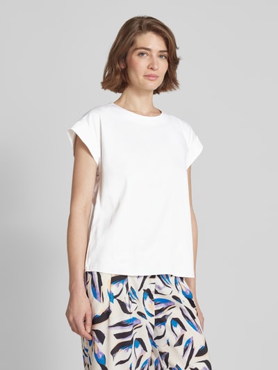 Christian Berg Woman Selection T-shirt met kapmouwen Ecru - 4