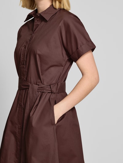 Christian Berg Woman Midikleid mit Knopfleiste Schoko 3