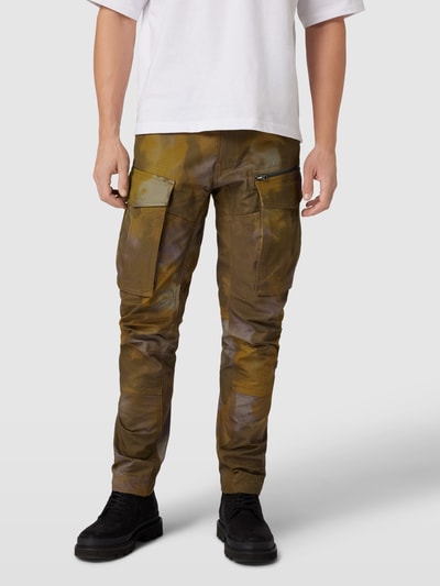 G-Star Raw Cargobroek met all-over motief, model 'Rovic' Olijfgroen - 4