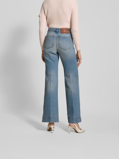 Victoria Beckham Jeans mit Label-Stitching Hellblau 5