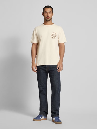 Tommy Jeans T-Shirt mit Statement-Print Beige 1