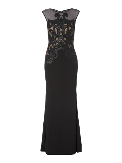 Lipsy Abendkleid mit Einsätzen aus Mesh Black 2