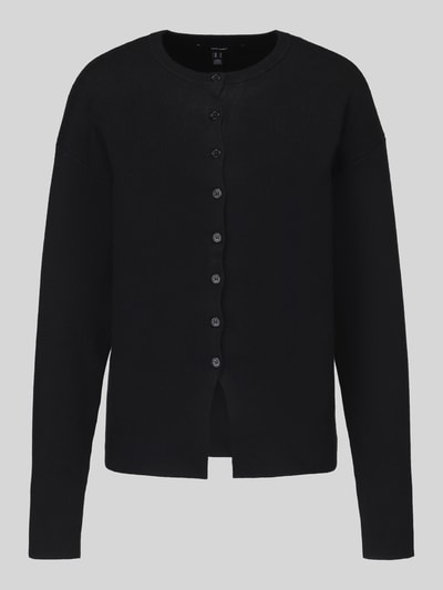 VERO MODA Kardigan rozpinany z okrągłym dekoltem Czarny 2