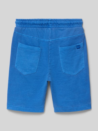 Produktfoto, Shorts mit elastischem Bund und Eingrifftaschen von Mayoral in kräftigem Blau, reine Baumwolle, Regular Fit, Rückansicht
