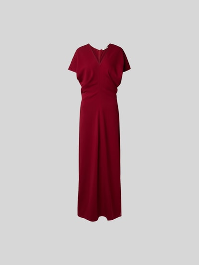 Anine Bing Midikleid mit V-Ausschnitt Bordeaux 2