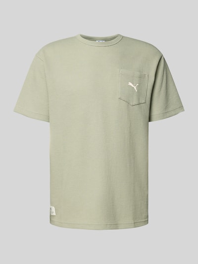 PUMA PERFORMANCE Relaxed fit T-shirt met borstzak Lichtgroen - 2