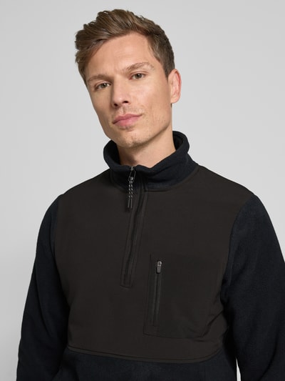 Blend Sweatshirt met opstaande kraag, model 'MARIO' Zwart - 3