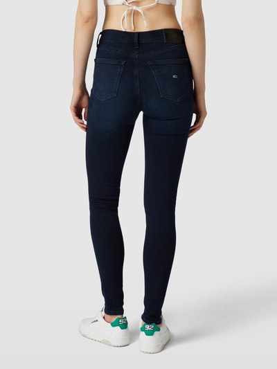 Tommy Jeans Skinny Fit Jeans im 5-Pocket-Design Modell 'NORA' Dunkelblau 5