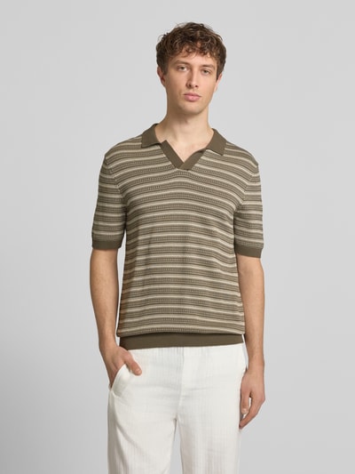 ONLY & SONS Regular Fit Poloshirt aus reiner Bio-Baumwolle Modell 'TILO' Beige 4