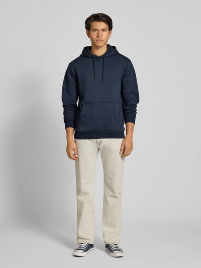 Only & Sons Bluza z kapturem o kroju regular fit z mieszanki bawełny model ‘CERES’ Ciemnoniebieski 1