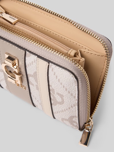 Guess Portemonnee met labelapplicatie, model 'ERENA' Taupe - 3