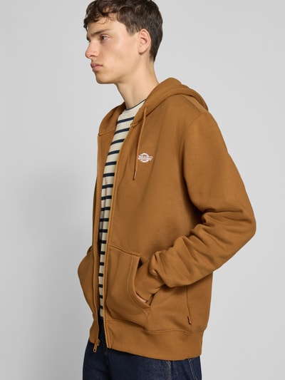 Dickies Sweatjacke mit Reißverschluss Cognac 3
