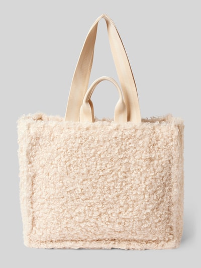 BOSS Tote Bag mit Label-Detail Modell 'Deva' Beige 4