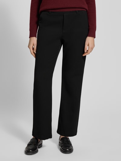 VERO MODA Regular Fit Stoffhose mit Gürtelschlaufen Modell 'MAYA' Black 4