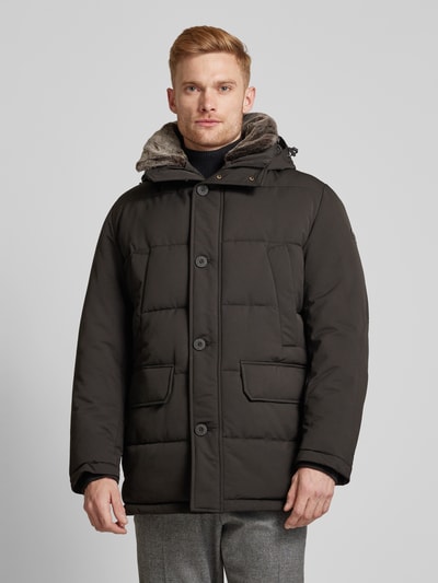 Strellson Kurzmantel mit Pattentaschen Black 4