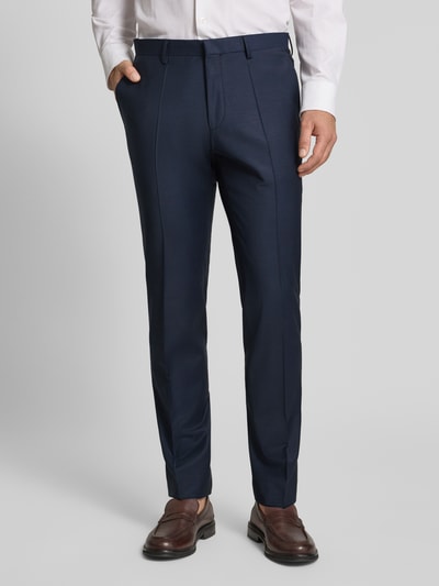 ROY ROBSON Slim Fit Anzug aus Woll-Mix in unifarbenem Design Marine 6