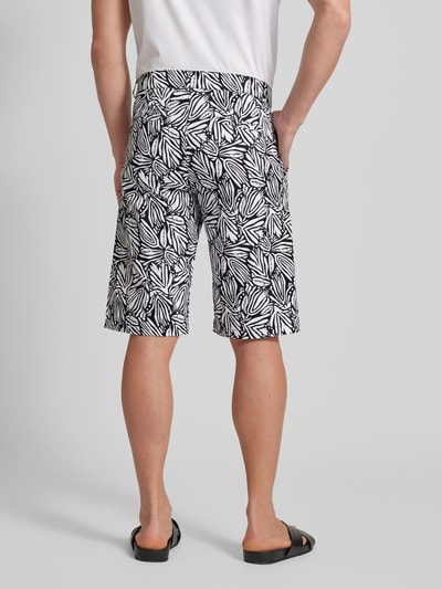 Karl Lagerfeld Shorts met all-over motief Zwart - 5