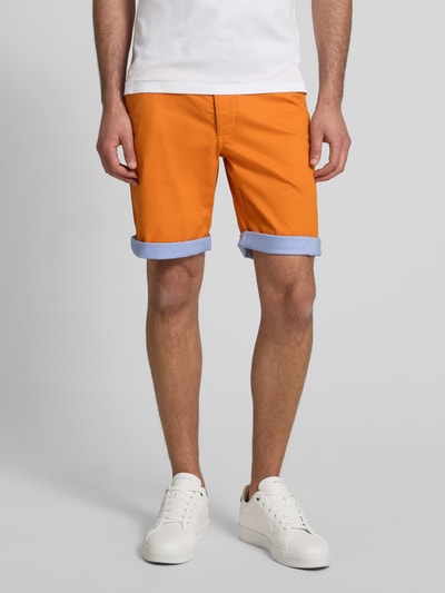 MCNEAL Slim fit shorts met riem Oranje - 4