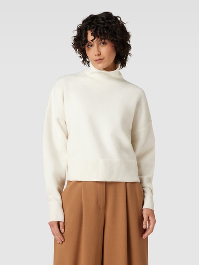 HUGO Strickpullover mit überschnittenen Schultern Modell 'Sissimia' Offwhite 4