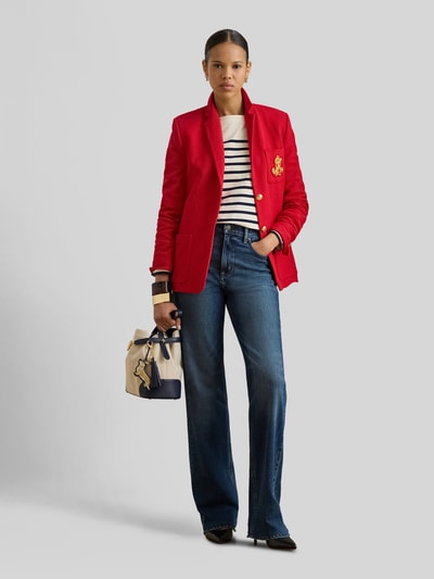 Lauren Ralph Lauren Marynarka w kroju slim fit z mieszanki bawełny Czerwony 1