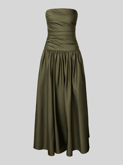 Jake*s Cocktail Abendkleid in Bandeau-Form Oliv 2