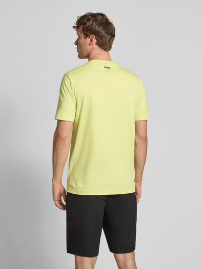 BOSS Green Regular Fit T-Shirt aus reiner Baumwolle Modell 'ICONIC' Hellgruen 5