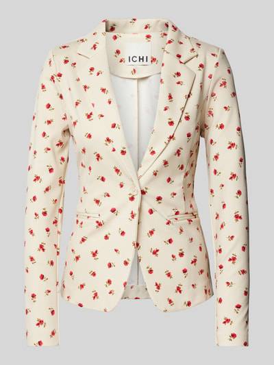 ICHI Slim fit blazer met paspelzakken, model 'KATE' Offwhite - 2