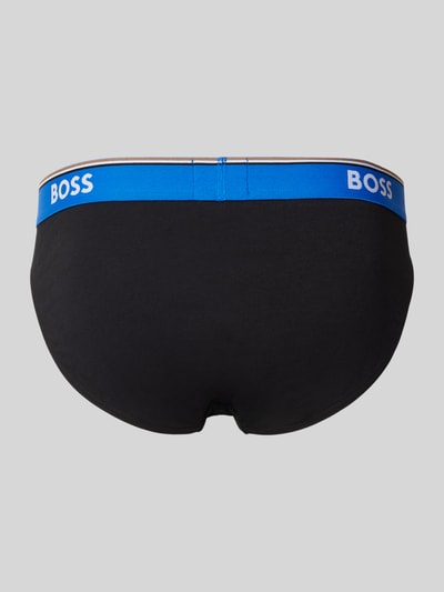 BOSS Slip mit elastischem Label-Bund im Modell 'Power' 3er-Pack Black 3