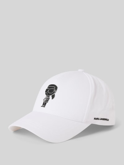 Karl Lagerfeld Basecap mit Label-Print Weiss 1