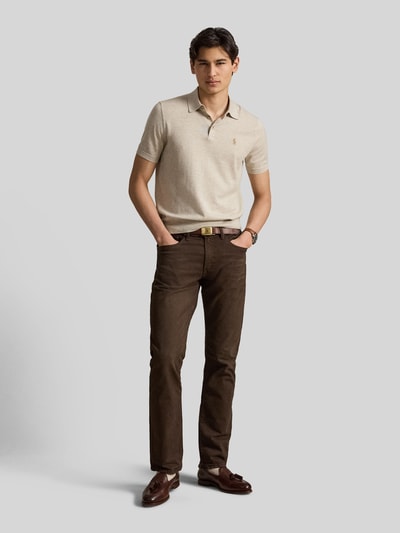 Polo Ralph Lauren Regular Fit Poloshirt aus reiner Baumwolle Beige 1