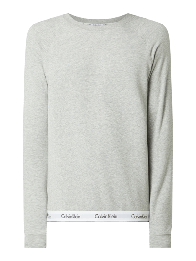 Calvin Klein Underwear Sweatshirt mit Kontrastsaum Mittelgrau 2