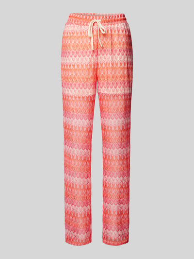 Vero Moda Stoffen broek met all-over motief, model 'DICTE' Lichtrood - 2