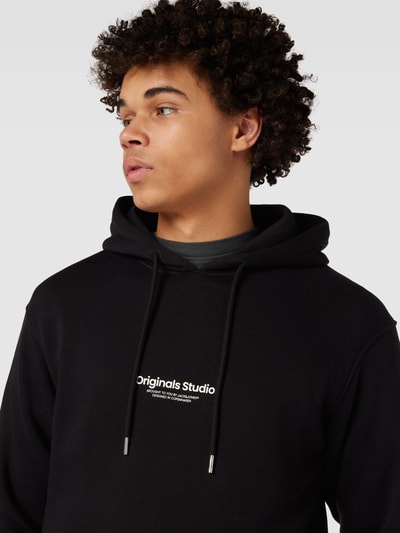 Jack & Jones Hoodie mit Label-Print Modell 'JORVESTERBRO' Black 3