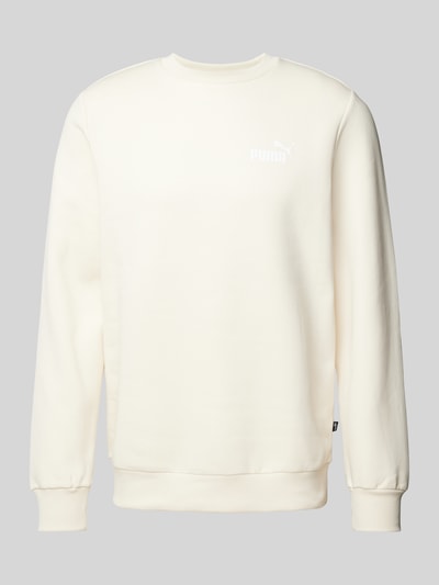 PUMA PERFORMANCE Sweatshirt mit Label-Print Offwhite 1