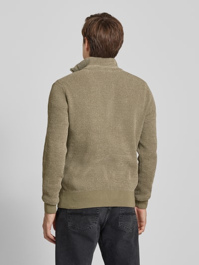 SELECTED HOMME Strickpullover mit gerippten Abschlüssen Modell 'RODNEY' Khaki 5