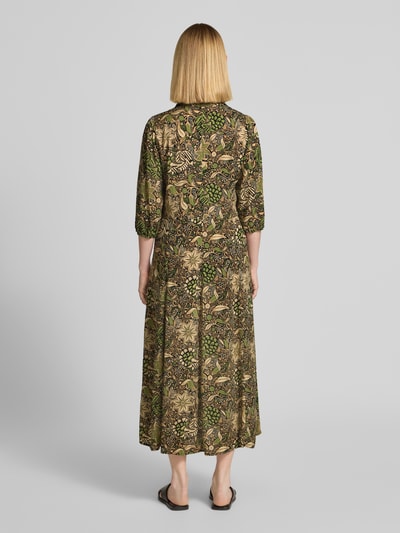 Soyaconcept Sukienka koszulowa z wiskozy z listwą guzikową Zielony 5