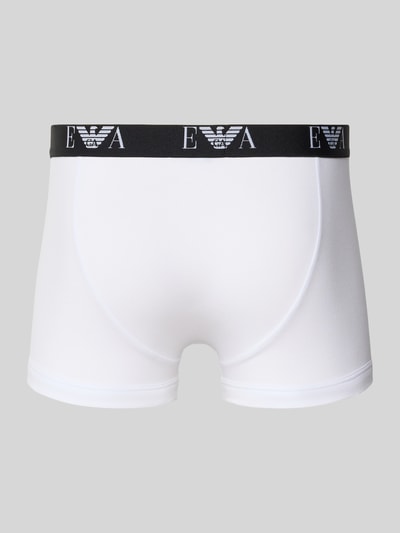 Emporio Armani Trunks im 3er-Pack mit Logo-Bund Weiss 3