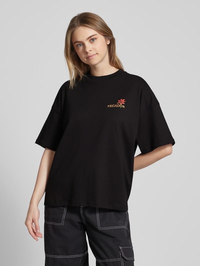 Pegador Oversized T-Shirt mit Motiv- und Label-Print Modell 'MARAMIE' Black 4