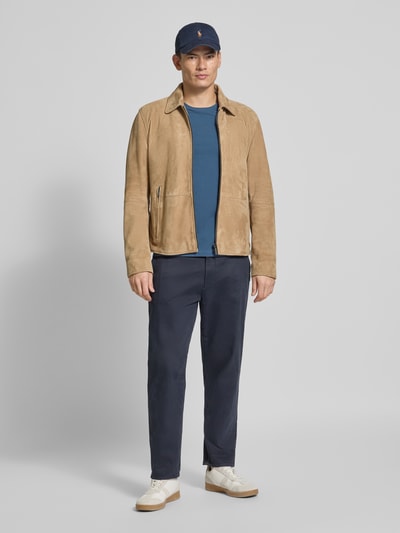 Tommy Hilfiger Slim Fit T-Shirt aus Baumwoll-Elasthan-Mix Jeansblau 1