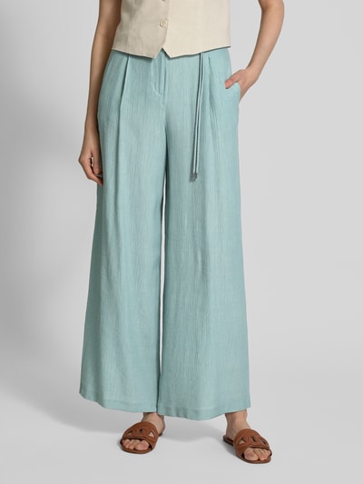 Christian Berg Woman Stoffen broek met zijzakken Aquablauw - 4