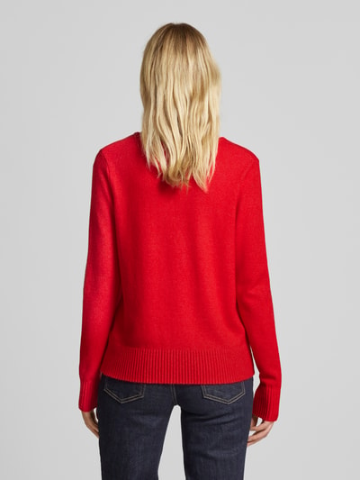 Christian Berg Woman Gebreide pullover met ribboorden Rood gemêleerd - 5