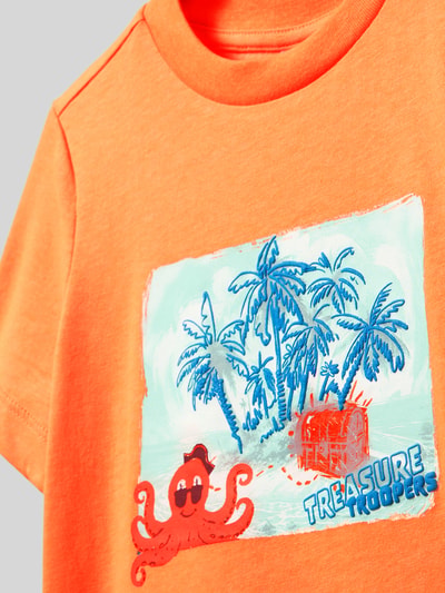 s.Oliver RED LABEL Regular Fit T-Shirt mit Baumwoll-Anteil Apricot 2