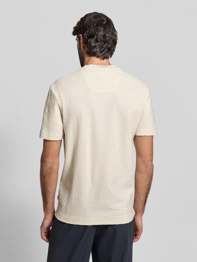 BOSS Regular Fit T-Shirt aus reiener Baumwolle Modell 'H-Thompson 228' Offwhite 5
