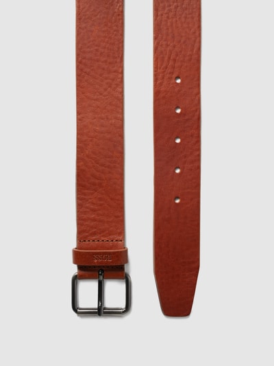 BOSS Leren riem van rundnappa, model 'Serge' Cognac - 4