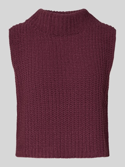 monari Pullunder mit geripptem Stehkragen Bordeaux 2