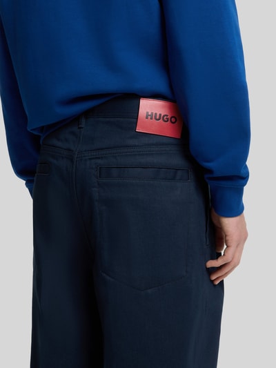 HUGO Baggy Fit Weite Hose aus reiner Baumwolle Modell 'HUGO 249' Jeansblau 3