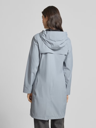 Rains Regular Fit Mantel Daumenschlaufen Modell 'Suva' Hellblau 5