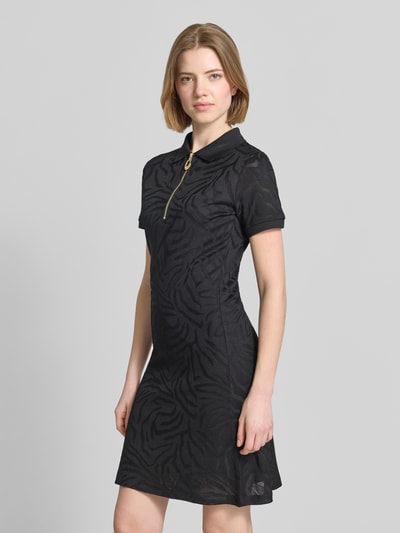 HUGO Körpernahes Freizeitkleid aus Viskose-Mix Modell 'NOFINA_1' Black 4