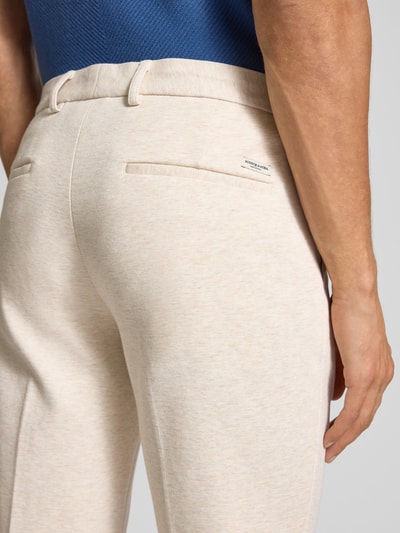 Scotch & Soda Slim Fit Stoffhose mit Gesäßtaschen Modell 'Mott' Offwhite Melange 3