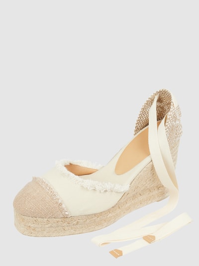 Castañer Wedges aus Textil Modell 'Catalina' Offwhite 1